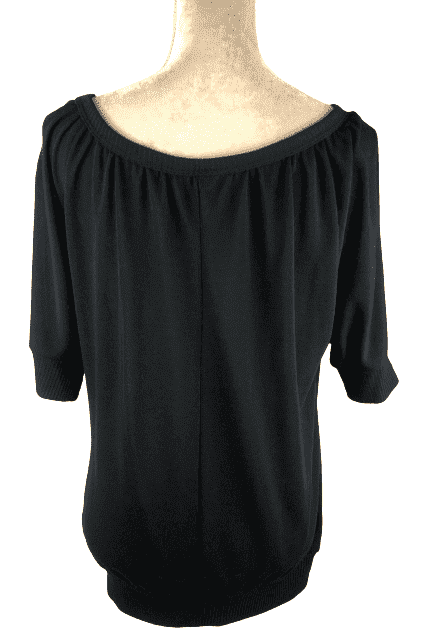 Robin K women's black top size L - Solé Resale Boutique thrift