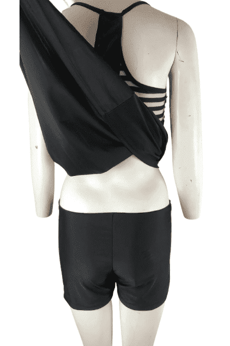 Unbranded black and white swimsuit sz L - Solé Resale Boutique thrift