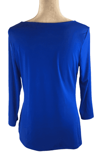 Liz Claiborne women's career blue blouse size S - Solé Resale Boutique thrift