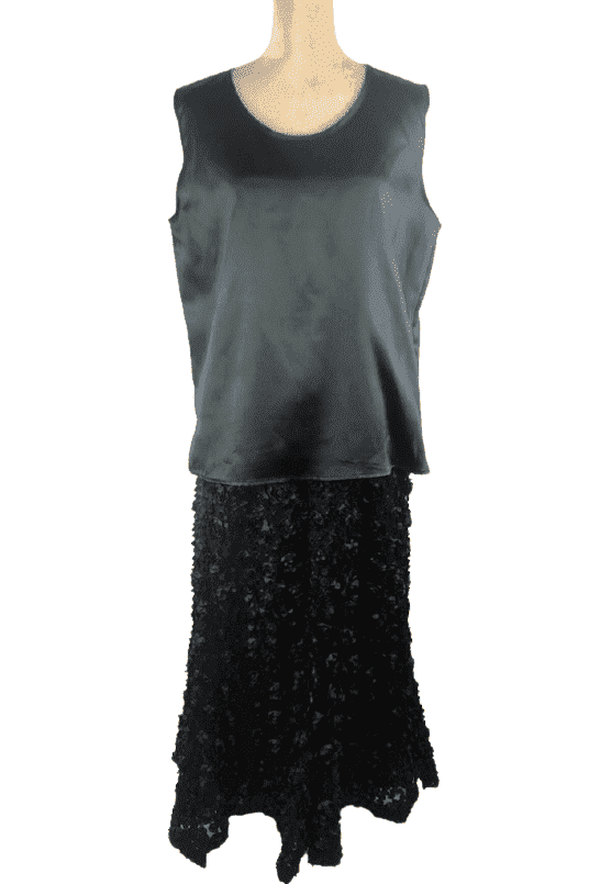 F.A.D. Fashion women's black 3pc skirt suit size M - Solé Resale Boutique thrift