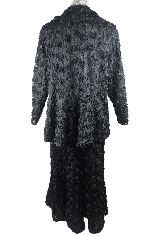 F.A.D. Fashion women's black 3pc skirt suit size M - Solé Resale Boutique thrift