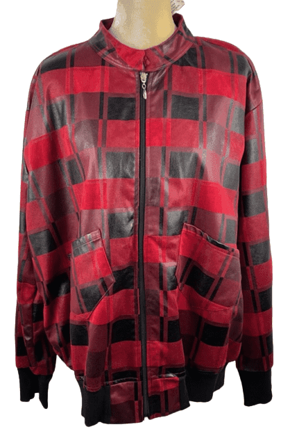 Gold Flava women's black/red jacket size 26 - Solé Resale Boutique thrift