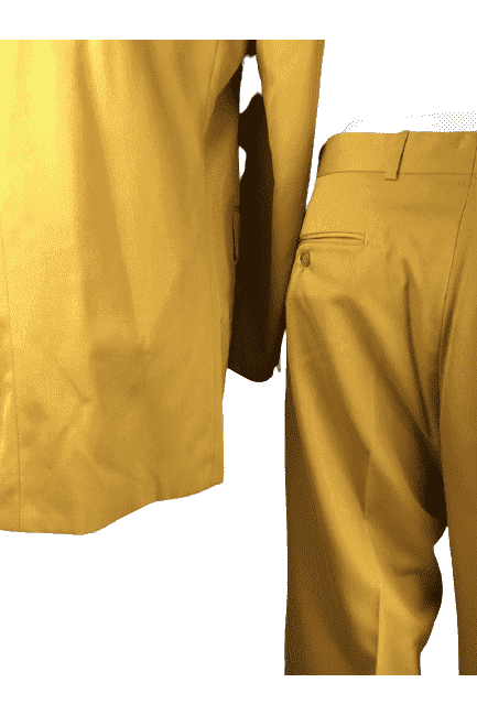 SoHo Collections men's gold, 2pc suit size 42L - Solé Resale Boutique thrift