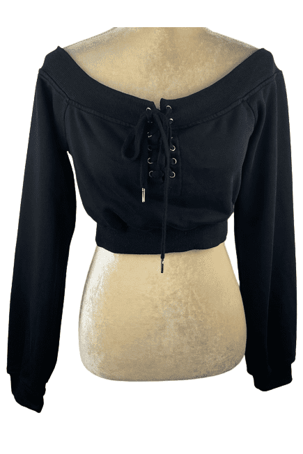 Better Be women's black crop sweater size S - Solé Resale Boutique thrift