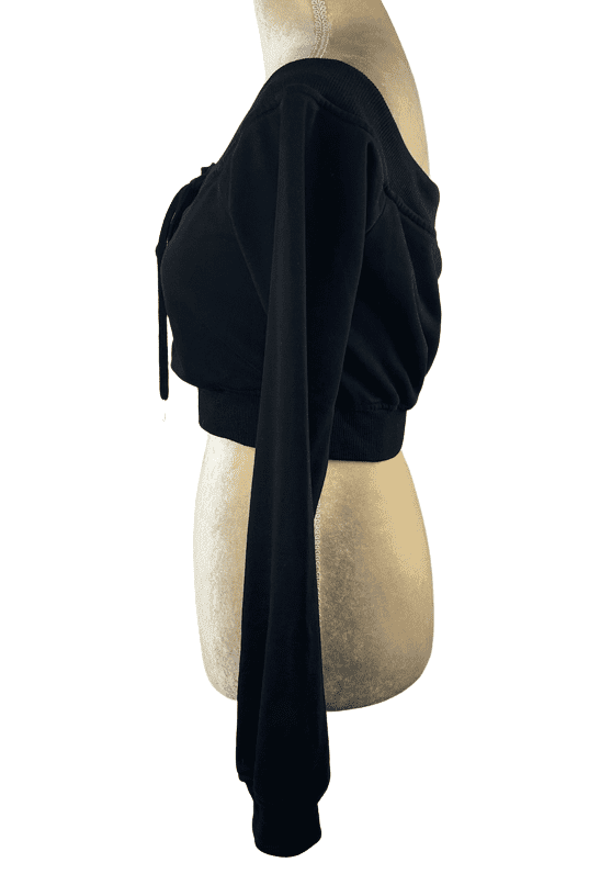 Better Be women's black crop sweater size S