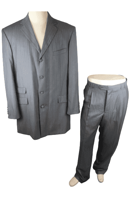 Soprano gray 2pc suit sz 44/31L - Solé Resale Boutique thrift