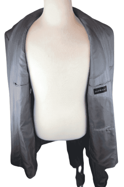 Soprano gray 2pc suit sz 44/31L - Solé Resale Boutique thrift