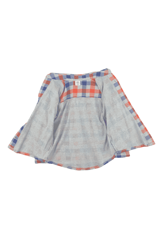 Mix & Match boys plaid shirt sz S (4/5)