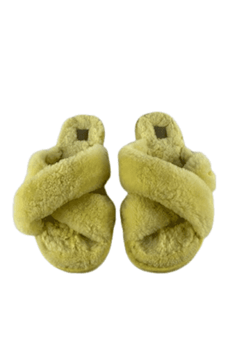 Ugg women's yellow slippers (appears a size 7) - Solé Resale Boutique thrift
