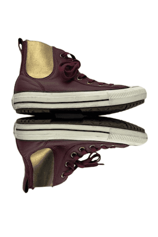 Converse women's burgundy high top sneakers size 7 - Solé Resale Boutique thrift