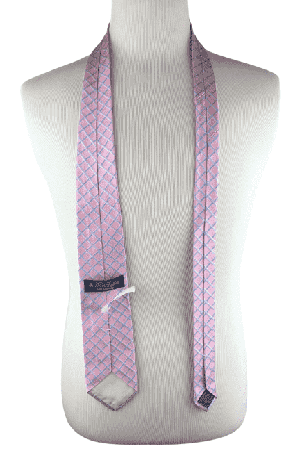 Brooks Brothers men's pink and blue tie - Solé Resale Boutique thrift