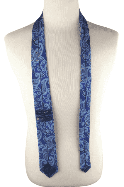 Ted Baker men's blue paisley tie - Solé Resale Boutique thrift