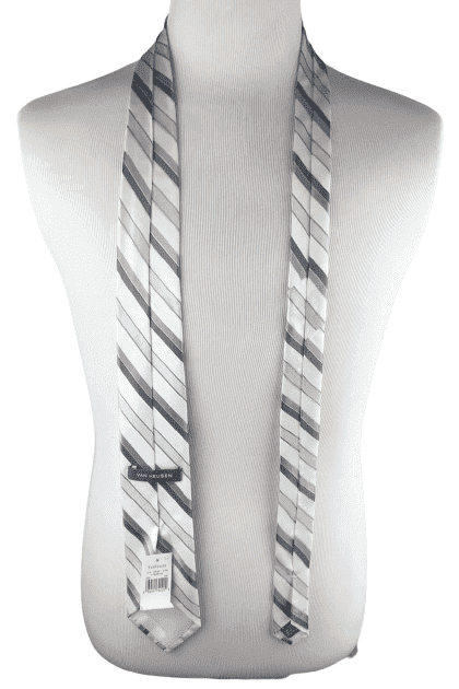 Van Heusen men's gray stripe tie - Solé Resale Boutique thrift