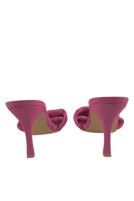 She&In women's pink woven sandal heel size 6