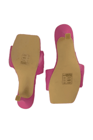 She&In women's pink woven sandal heel size 6 - Solé Resale Boutique thrift