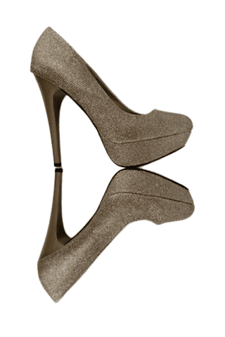 Qupid women's gold glittter heels size 9 - Solé Resale Boutique thrift