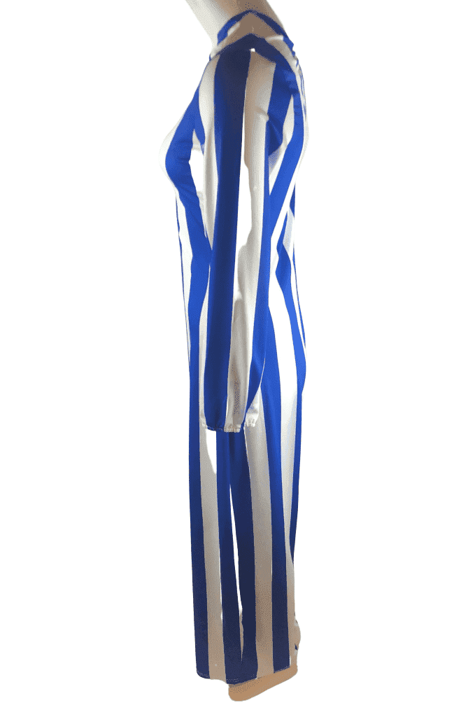 Unbranded blue and white jumpsuit sz XXL - Solé Resale Boutique thrift
