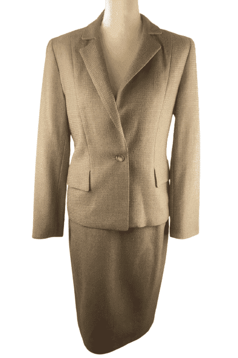 Barry Bricken Collection women's brown suit see details