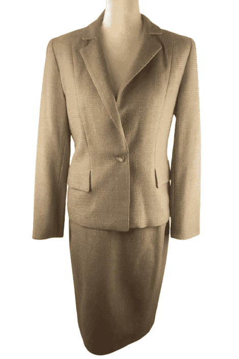 Barry Bricken Collection women's brown suit see details - Solé Resale Boutique thrift