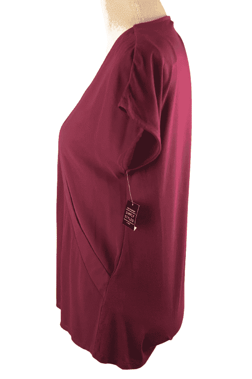 Simply Styled women's wine blouse size S - Solé Resale Boutique thrift