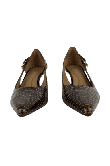 Circa Joan & David women's brown pattern pumps size 9.5M - Solé Resale Boutique thrift