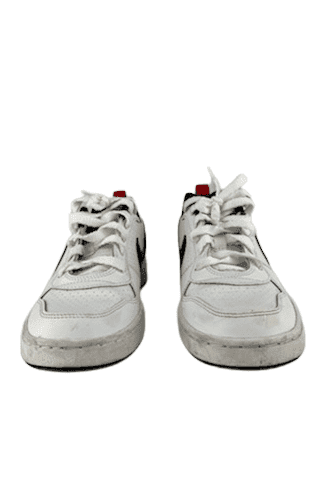 Nike unisex kids white/red/black sneakers size 4.5Y - Solé Resale Boutique thrift