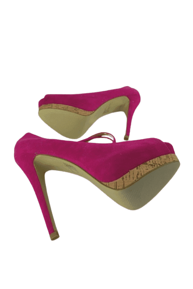 Cole Stuart women's pink peep toe heels size 8.5B