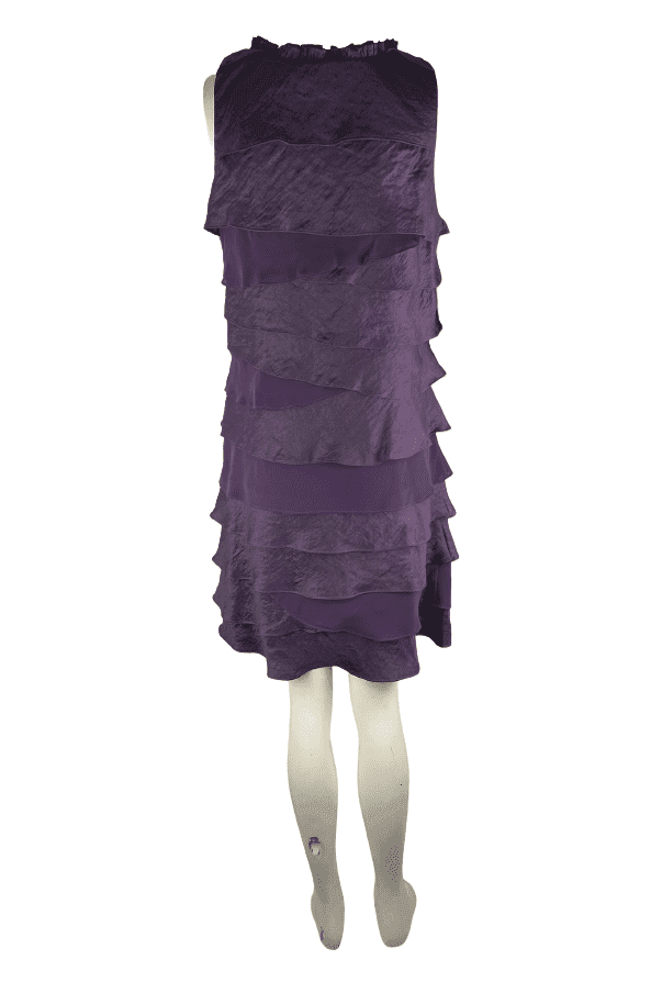 S.L. fashions women's purple shimmer dress size 10 - Solé Resale Boutique thrift