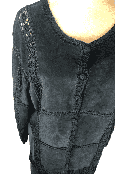 S.M.H. women's black 2pc skirt set - Solé Resale Boutique thrift