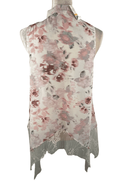 Skylar & Jade women's petal ivory tank blouse size S - Solé Resale Boutique thrift