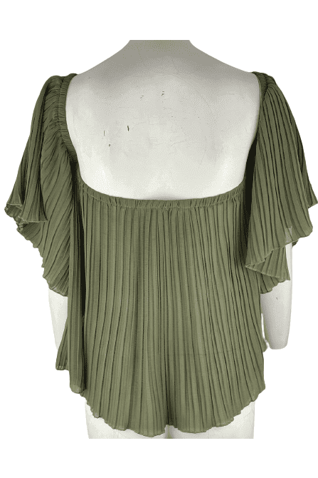 Charlotte Russe women's olive blouse size M