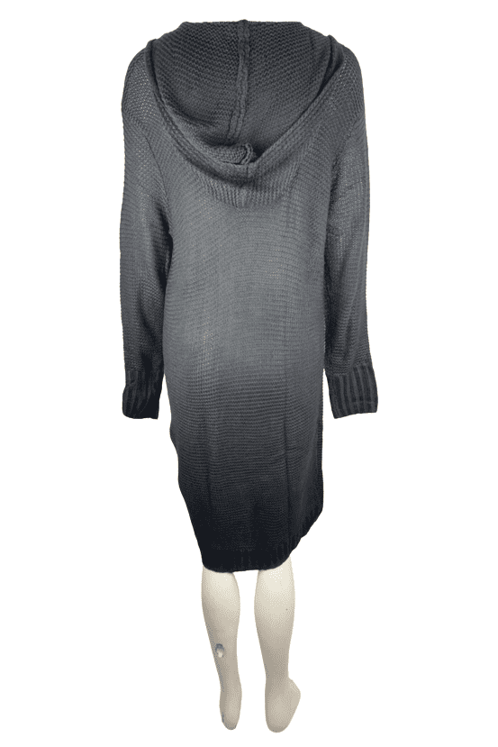 Nenona women's black knit long sweater size M - Solé Resale Boutique thrift