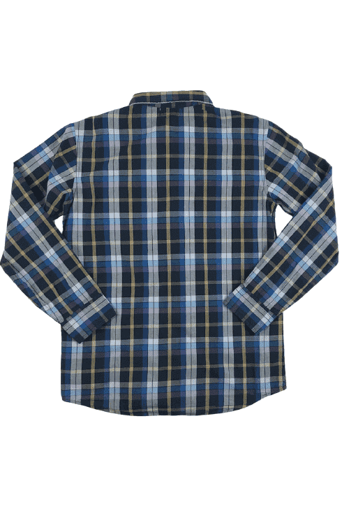 Old Navy boys plaid blue shirt sz L (10/12) - Solé Resale Boutique thrift