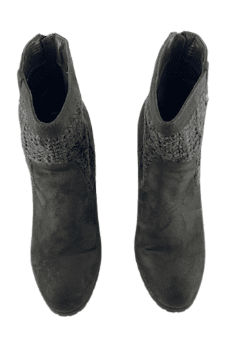 Juicy Couture Lupia women's grey boots size 10M - Solé Resale Boutique thrift