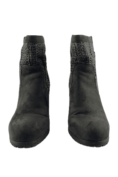 Juicy Couture Lupia women's grey boots size 10M - Solé Resale Boutique thrift