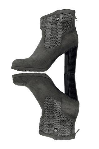 Juicy Couture Lupia women's grey boots size 10M - Solé Resale Boutique thrift