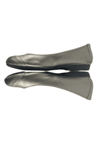 Comfortview women's metallic gray flat shoes size 11W