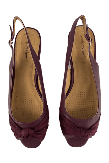 Comfortview women's burgunday sandals size 11W - Solé Resale Boutique thrift