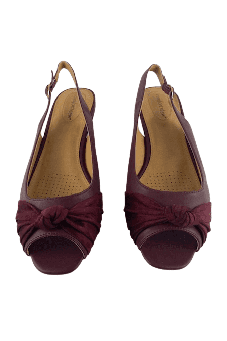 Comfortview women's burgunday sandals size 11W - Solé Resale Boutique thrift
