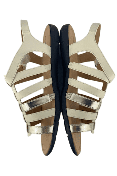 Comfortview women's gold multicolor sandals size 11W