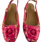 Comfortview women's pink floral sandals size 11W