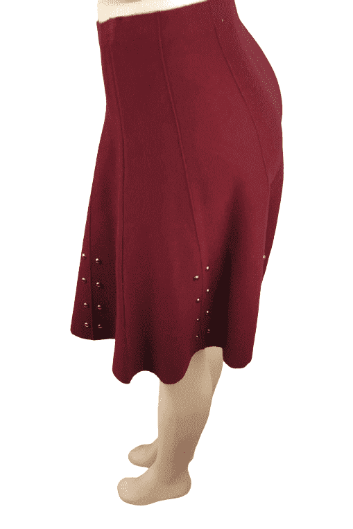 Vila Milcino women's burgundy skirt size S - Solé Resale Boutique thrift