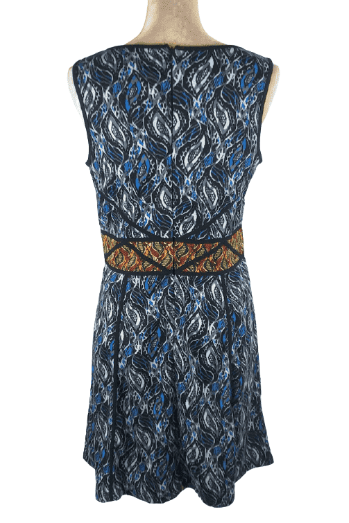Mark women's blue multicolor dress size L - Solé Resale Boutique thrift