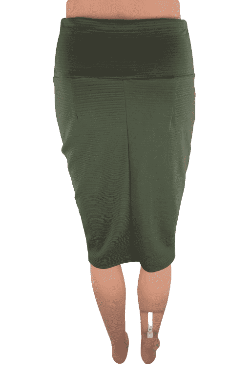 Silhouette NYC women's olive skirt sz S - Solé Resale Boutique thrift