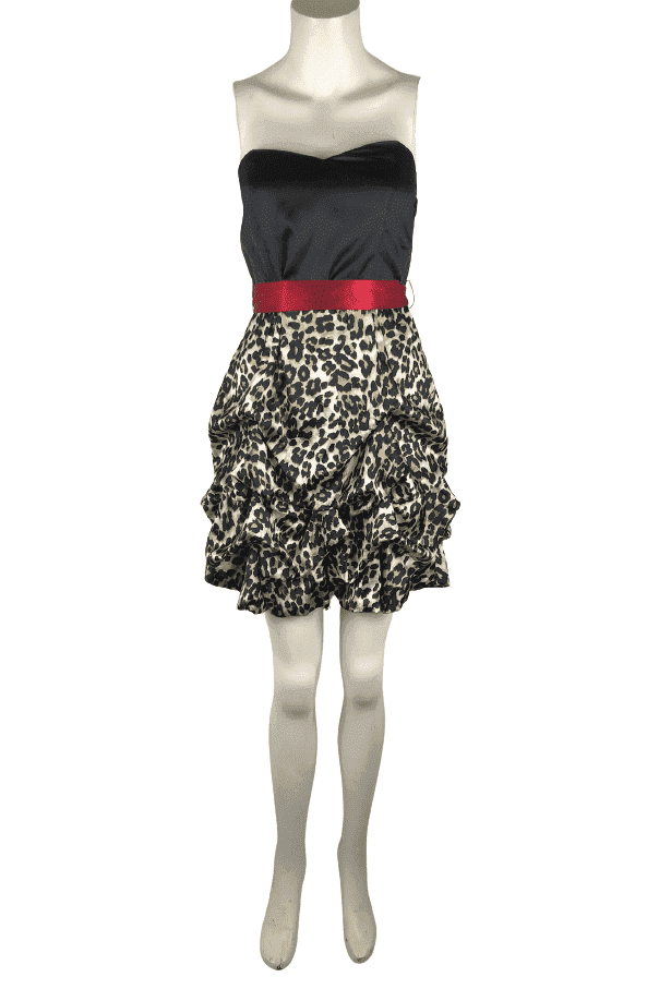Studio Y black leopard dress size 3/4 - Solé Resale Boutique thrift