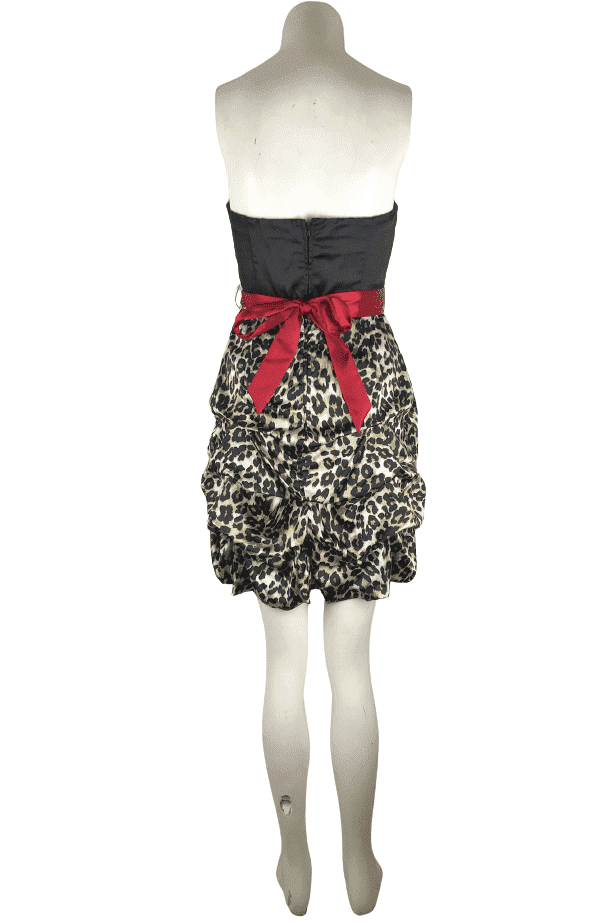 Studio Y black leopard dress size 3/4 - Solé Resale Boutique thrift