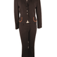 Larry Levine brown pant suit size 6