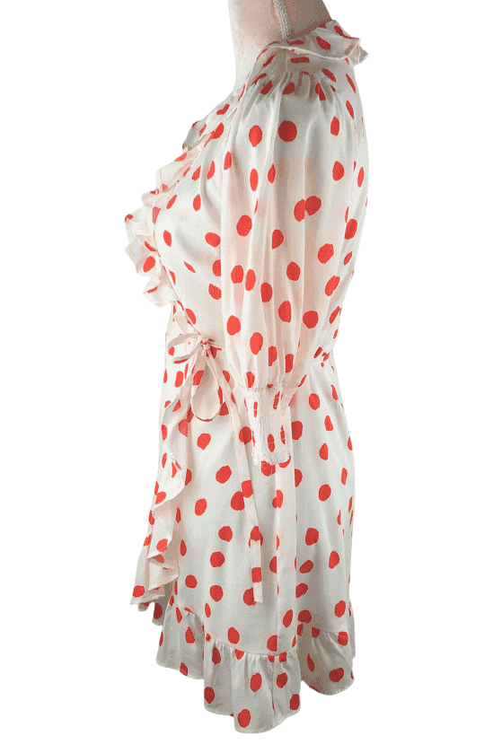 RIXO women's red polka dot wrap dress size XS - Solé Resale Boutique thrift