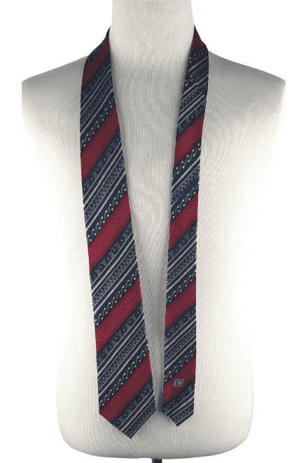 Daniel De Fasson men's red and blue tie - Solé Resale Boutique thrift