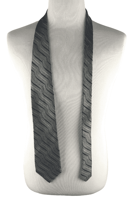 Jhane Barnes Platinum men's gray necktie - Solé Resale Boutique thrift